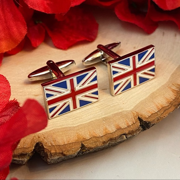 Union Jack United Kingdom Flag Cufflinks - Picture 7 of 16